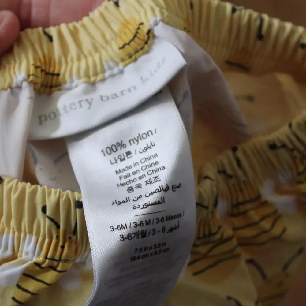 Pottery Barn‎ Kids Swim Bottoms Diaper Cover Bumble Bee 3-6 month